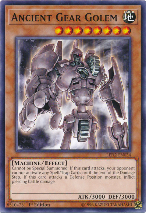 Ancient Gear Golem [LED2-EN034] Common Online Sale