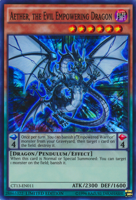 Aether, the Evil Empowering Dragon [CT13-EN011] Super Rare Discount