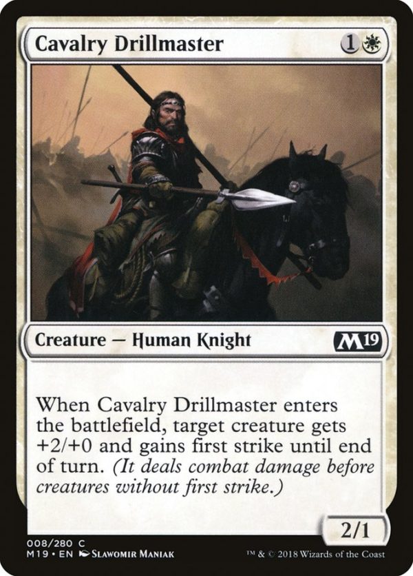 Cavalry Drillmaster [Core Set 2019] Cheap