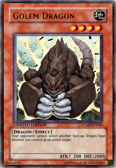 Golem Dragon [JUMP-EN040] Ultra Rare Online