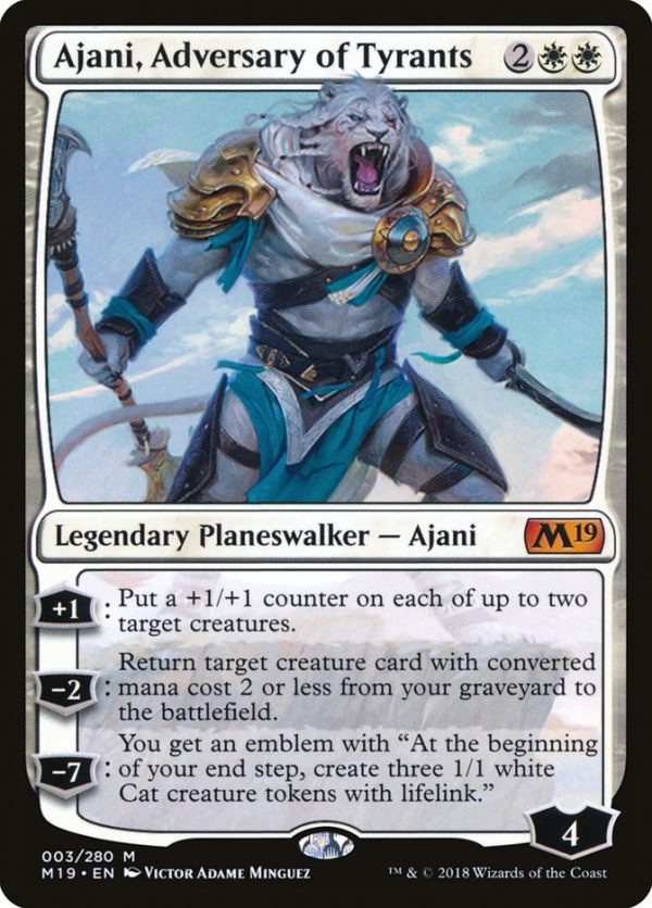 Ajani, Adversary of Tyrants [Core Set 2019] Online Hot Sale