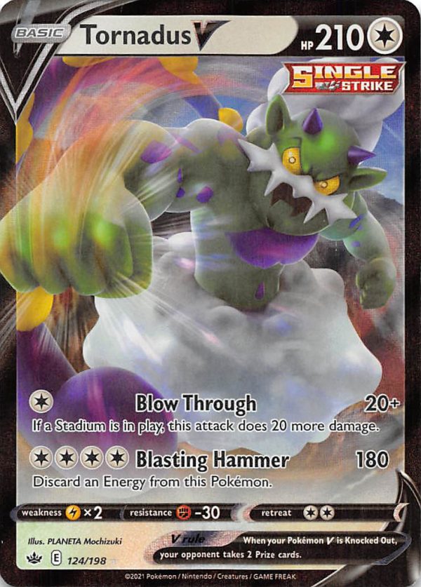 Tornadus V (124 198) [Sword & Shield: Chilling Reign] Online now