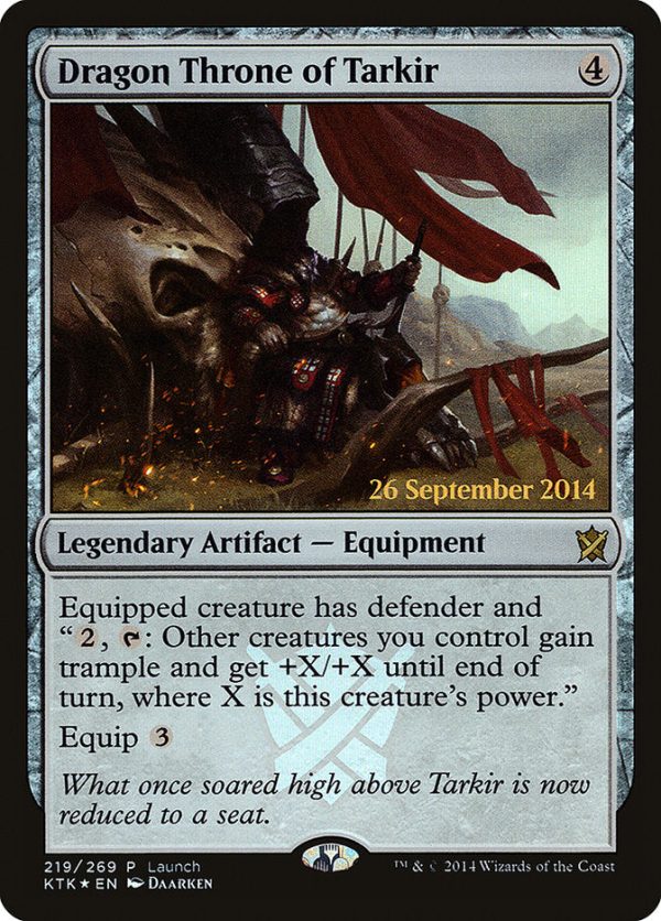 Dragon Throne of Tarkir (Launch) [Khans of Tarkir Prerelease Promos] Hot on Sale