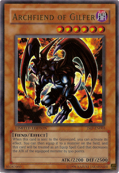 Archfiend of Gilfer [JMP-EN003] Ultra Rare Supply