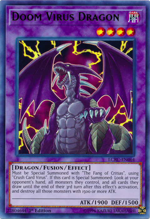 Doom Virus Dragon [LCKC-EN064] Ultra Rare on Sale