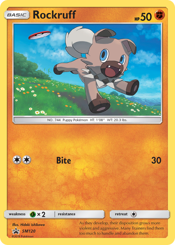 Rockruff (SM120) [Sun & Moon: Black Star Promos] Online Sale