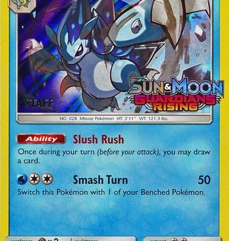 Alolan Sandslash (SM18) (Staff Prerelease Promo) [Sun & Moon: Black Star Promos] For Sale