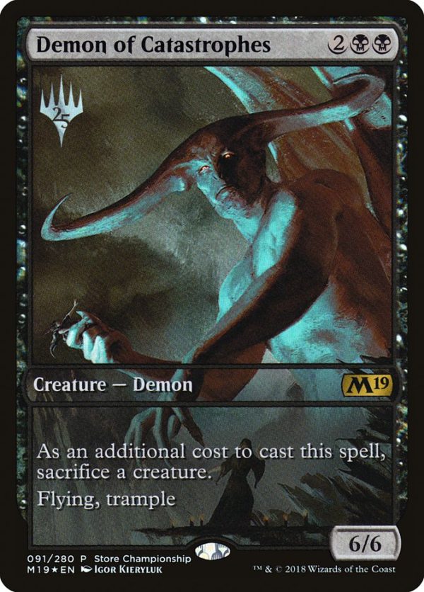 Demon of Catastrophes (Store Championship) [Core Set 2019 Promos] Hot on Sale