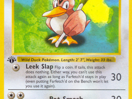 Farfetch d (27 102) (Shadowless) [Base Set 1st Edition] Hot on Sale