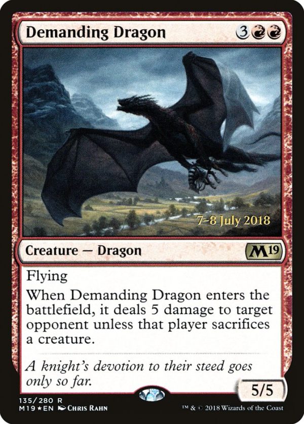 Demanding Dragon [Core Set 2019 Prerelease Promos] For Cheap