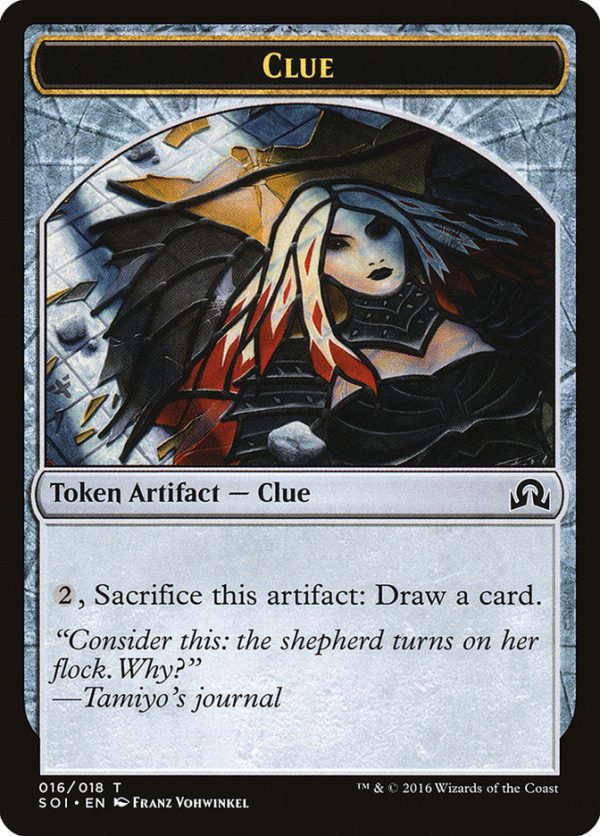 Clue Token (016 018) [Shadows over Innistrad Tokens] Supply