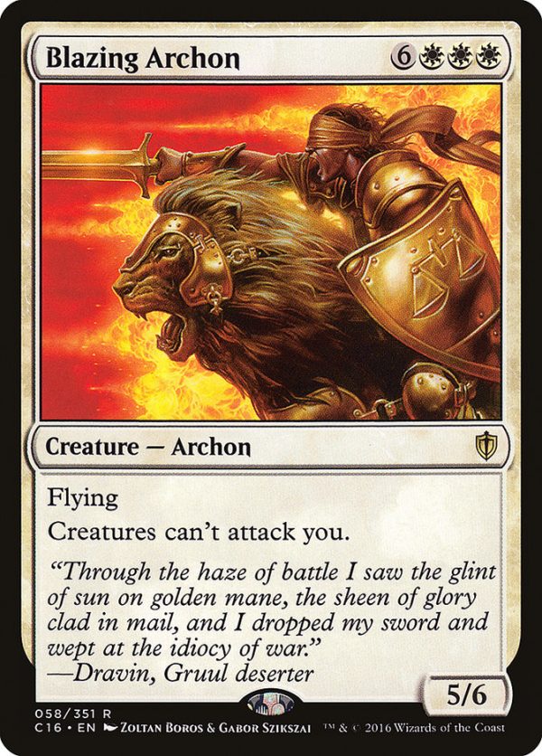 Blazing Archon [Commander 2016] For Sale