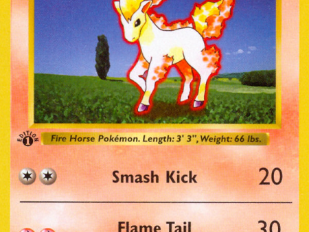 Ponyta (60 102) (Shadowless) [Base Set 1st Edition] Fashion