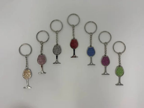 Wine Glass Key Chain Hot on Sale